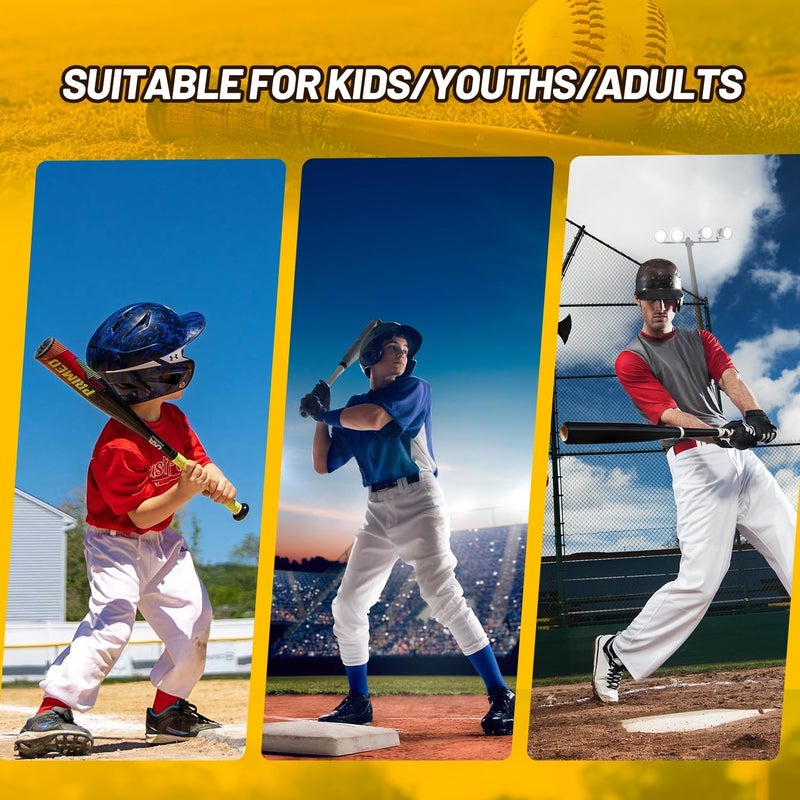 PLAYAPUT Baseball Softball Batting Trainer – 10.5ft Swing Trainer with Hook & Ball – Solo Hitting Aid for Hand-Eye Coordination, Timing, and Power – Practice Drills for Baseball & Softball Players (All Ages) - Image 5